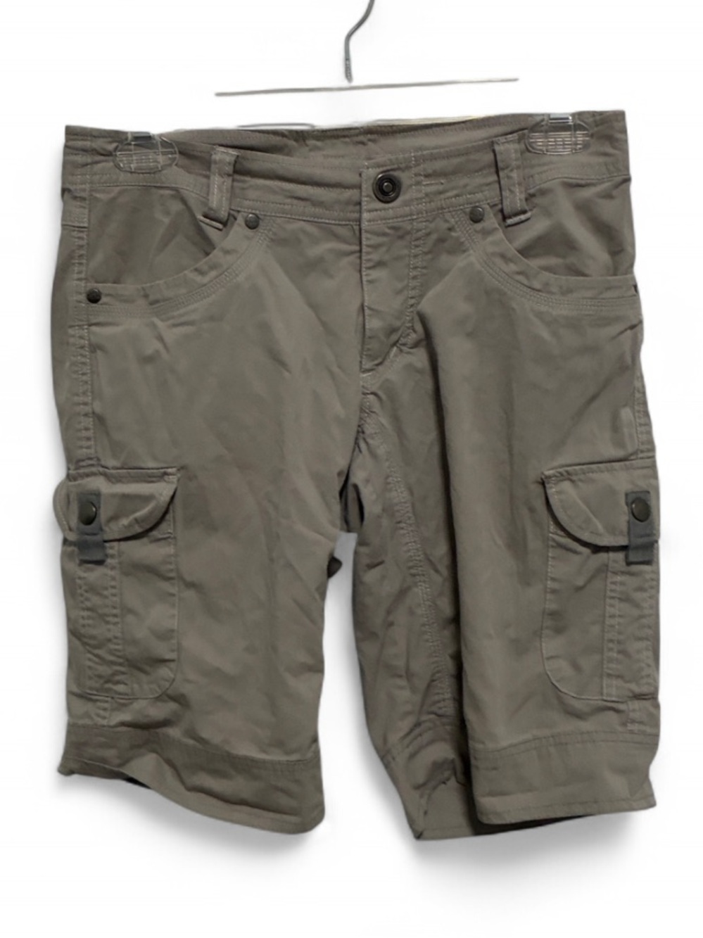 Kuhl Gray Long Cargo Shorts - Classic Utility Style
